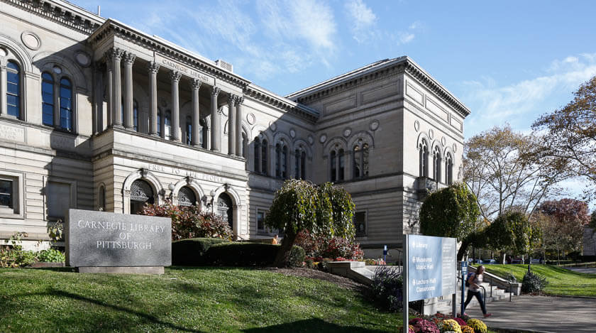 exterior of Main Library in Oakland