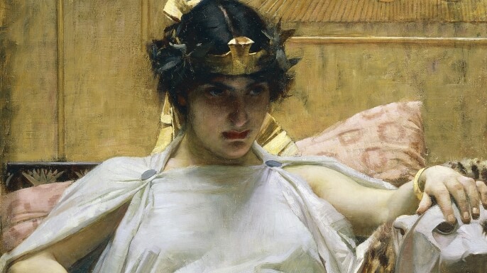 A painting of Cleopatra