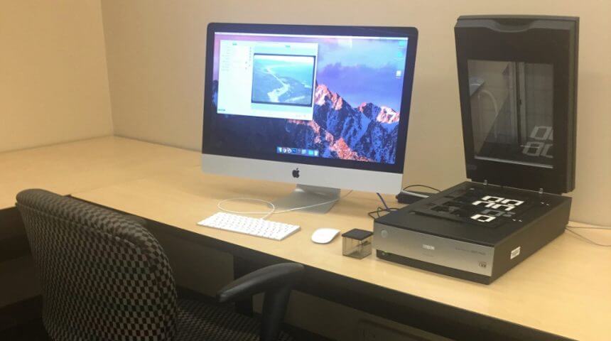 Slide scanner and Mac computer