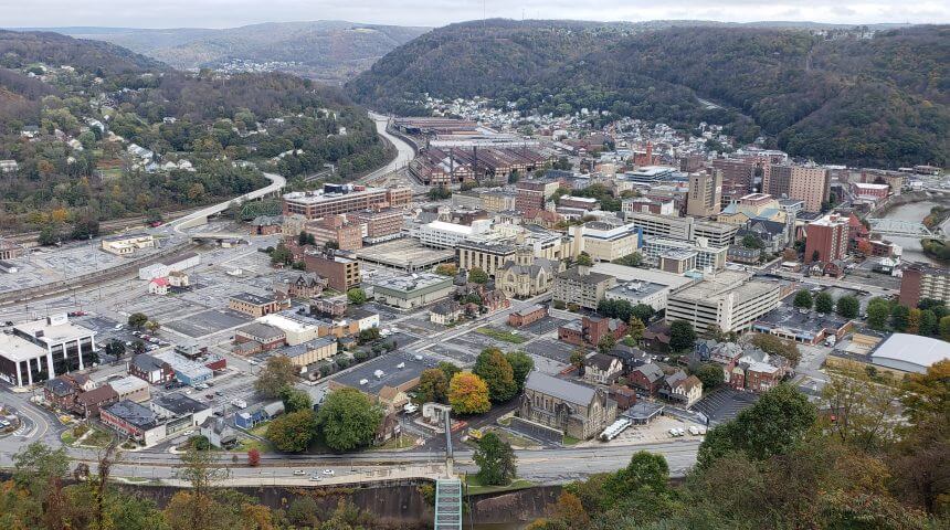 View Of Johnstown from the Incline.