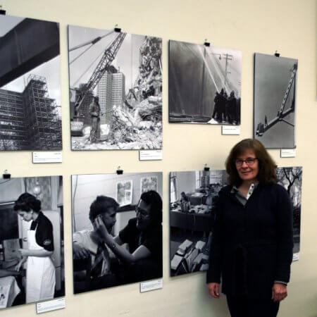 Lisa Cananvan and her exhibition.