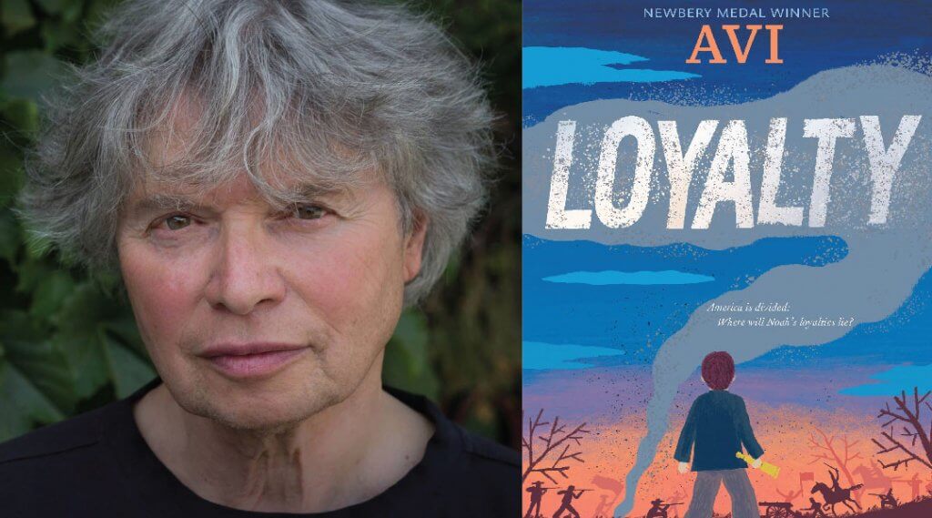 Headshot of Avi on left with book cover for Loyalty on the right