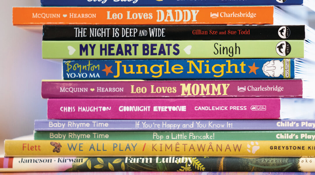 Stack of 2022 Best Books for Babies books