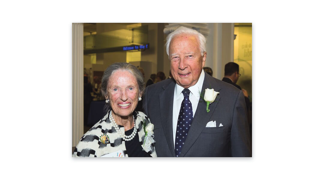 David and Rosalee McCullough at Carnegie Library of Pittsburgh in 2014. Rosalee passed away in June 2022.
