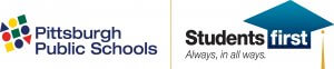 Pittsburgh Public Schools logo and slogan: Students first! Always, in all ways.