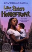 Cover for book Like Sisters on the Homefront. Illustration of a woman holding a young child.